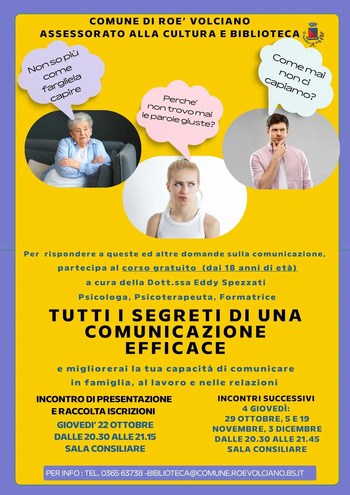 Immagine dell'evento Tutti i segreti di una comunicazione efficace